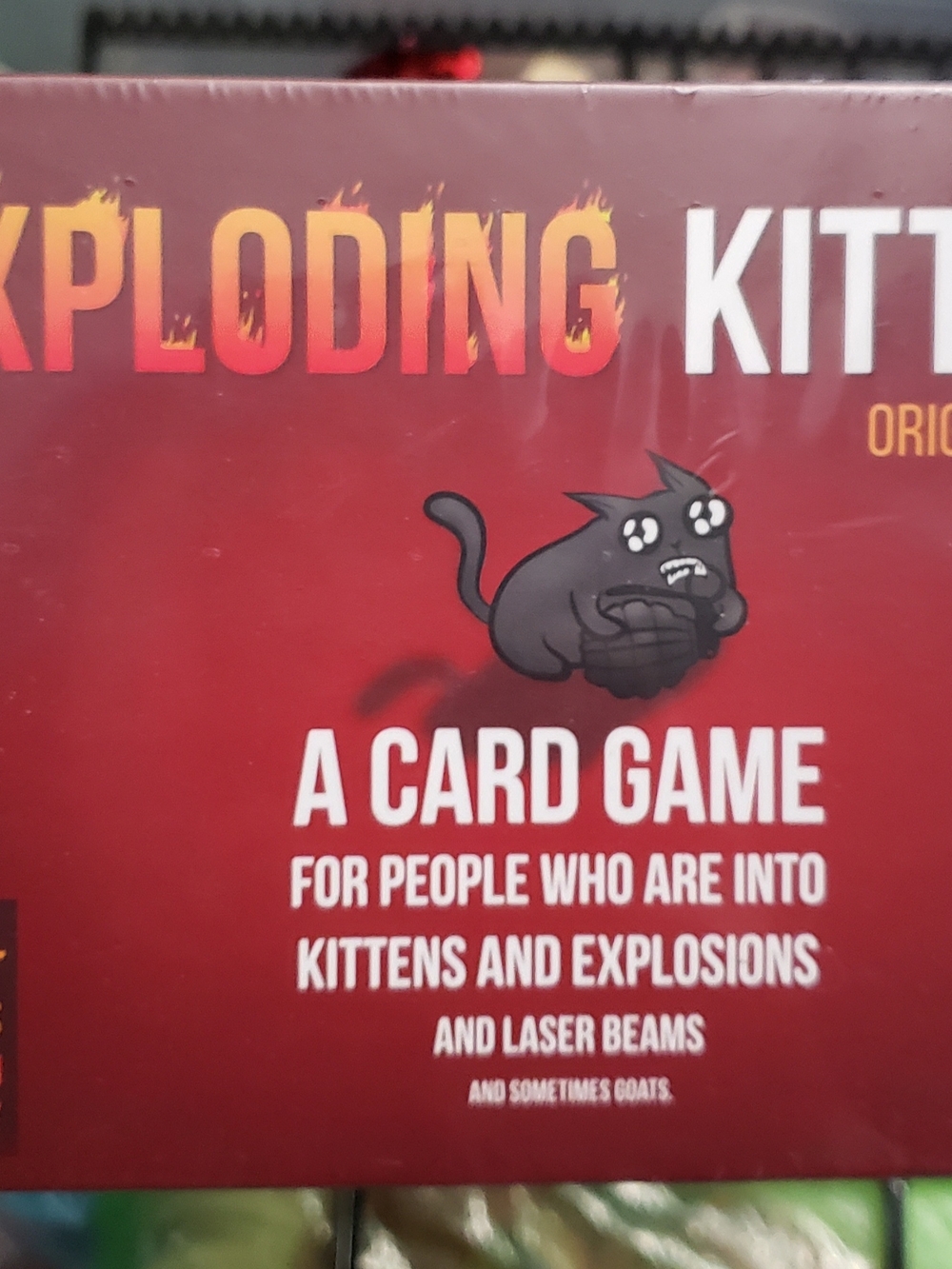 Exploding Kittens Card Game - Red Sealed